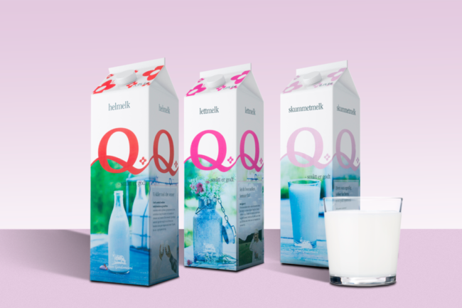 Q melk - Emballagedesign
