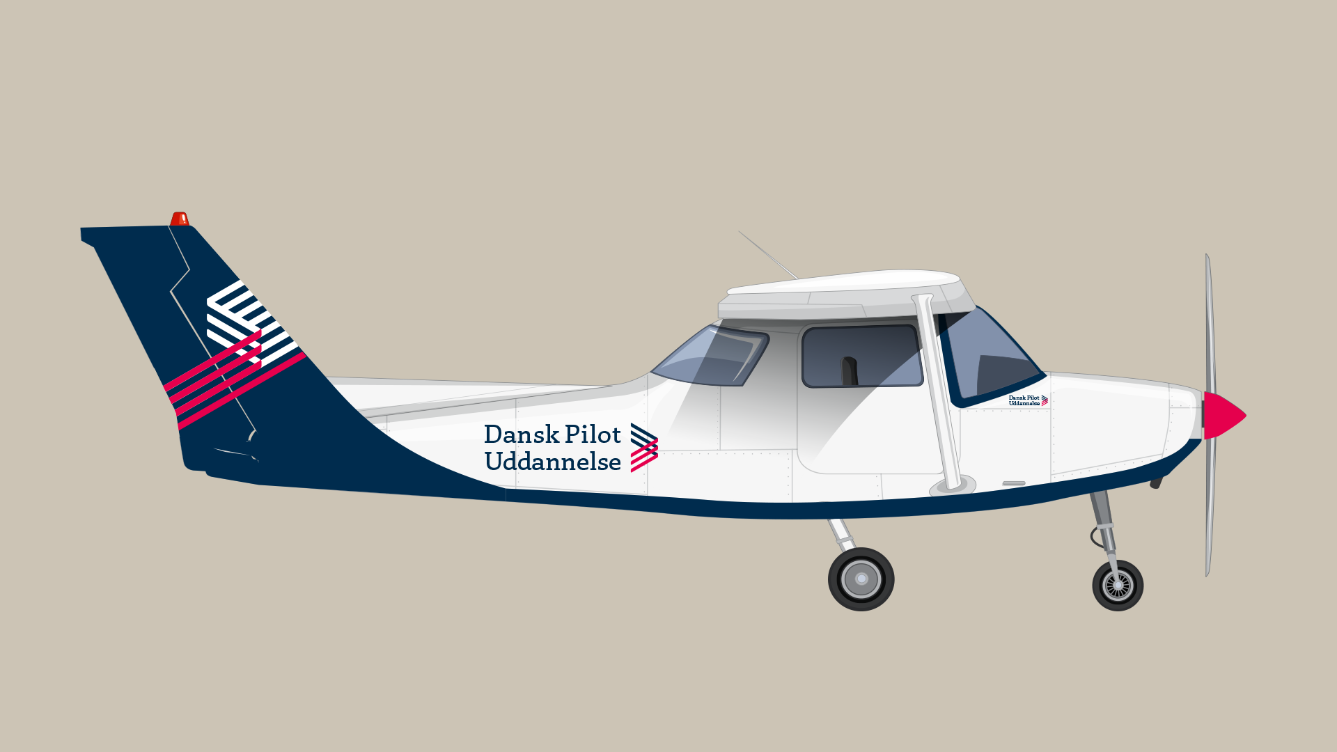 Dansk Pilot Uddannelse - Visuel Identitet - Fly
